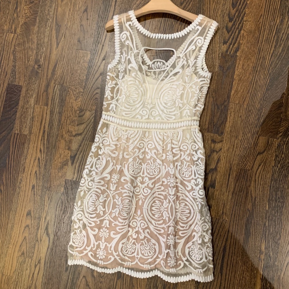 COPY - BHLDN White/Cream Embroidered Lace Dress